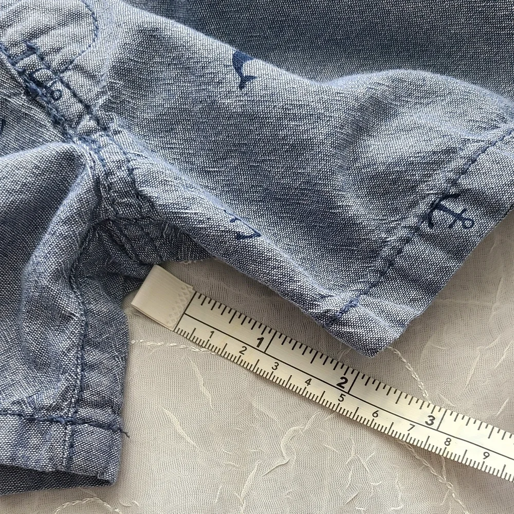 Carters Nautical Blue Boy Shorts 12 Months Preppy Anchor Whale Beach Summer